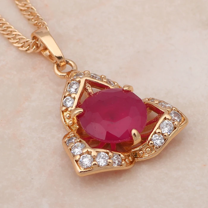 Дизайнерский кристалл для влюбленных Золотой тон хрустальные ожерелья и