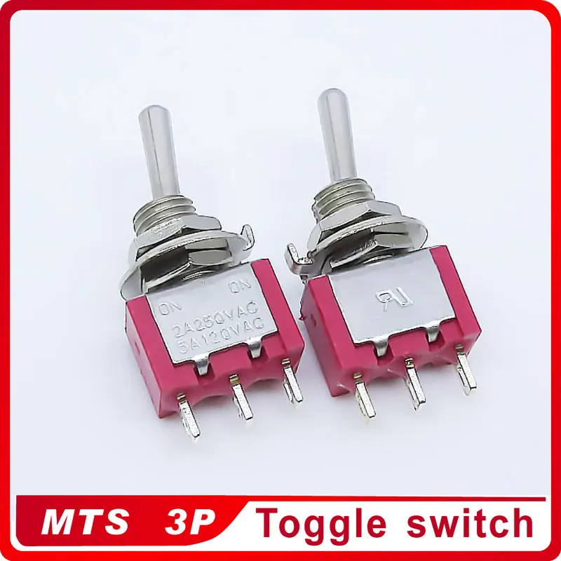 Оптовая продажа 100 шт. MTS 102 на SPDT 2 положения фиксации 2A250VAC 5A120VAC мощность 3pin