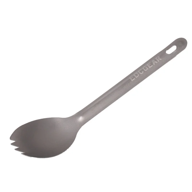 Открытый EDC портативный мини Титан Spork Ложка Кемпинг приготовления альпинизма вилка Столовые приборы посуда инструменты