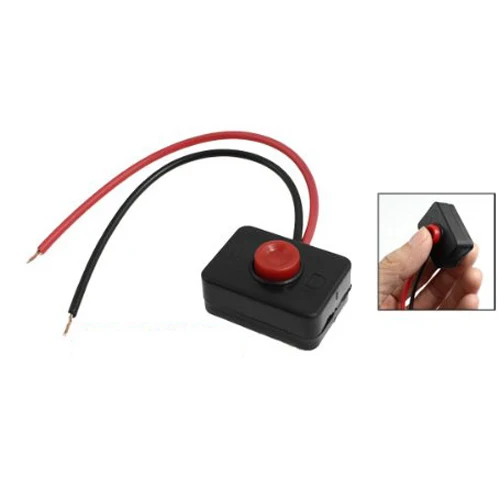 LIXF Hot DC 12V 2A Adhesive Base Push Button Action Wired Switch for Car | Обустройство дома