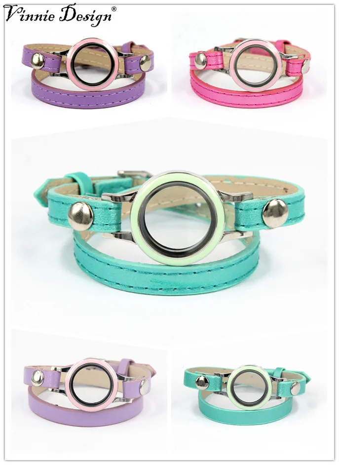 Винни дизайн новый стиль кожаный браслет с покрытием из нержавеющей стали 25 мм