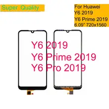 10Pcs/lot For Huawei Y6 2019 Touch Screen Y6 Prime 2019 Touch Panel Sensor Digitizer Front Outer LCD Glass Y6 Pro 2019 MRD-LX1F