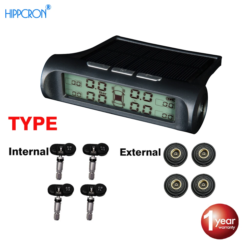 Hipppcron автомобильная система контроля давления в шинах TPMS подсветка цифровой