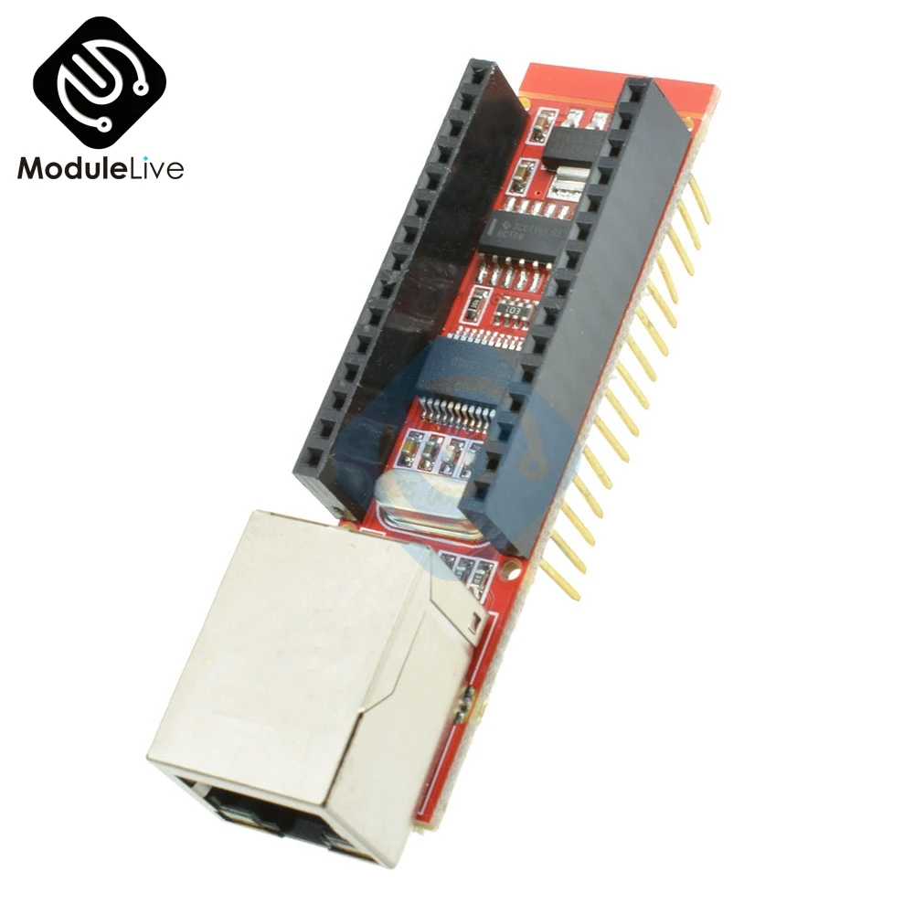 5 шт. ENC28J60 Ethernet щит V1.0 для Arduino Nano микрочип HR911105A RJ45 V3 веб Серверный модуль|Детали и