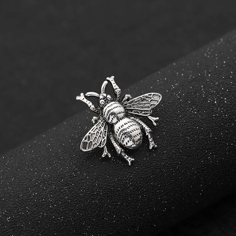 Высококачественная брошь в виде пчелы модная Ретро стиле панк значок насекомого