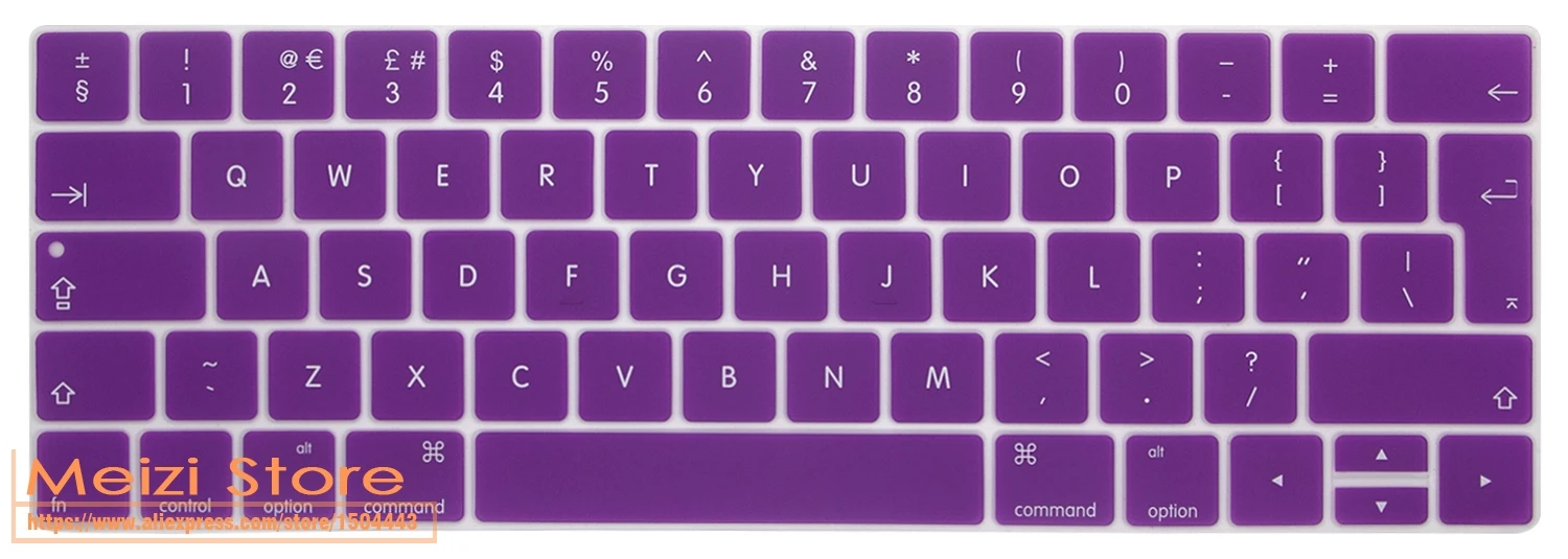Силиконовая клавиатура для ноутбука Обложка для Новинка Macbook Pro 13 дюймов/15 дюймов с touchbar EU версия A1706 A1707