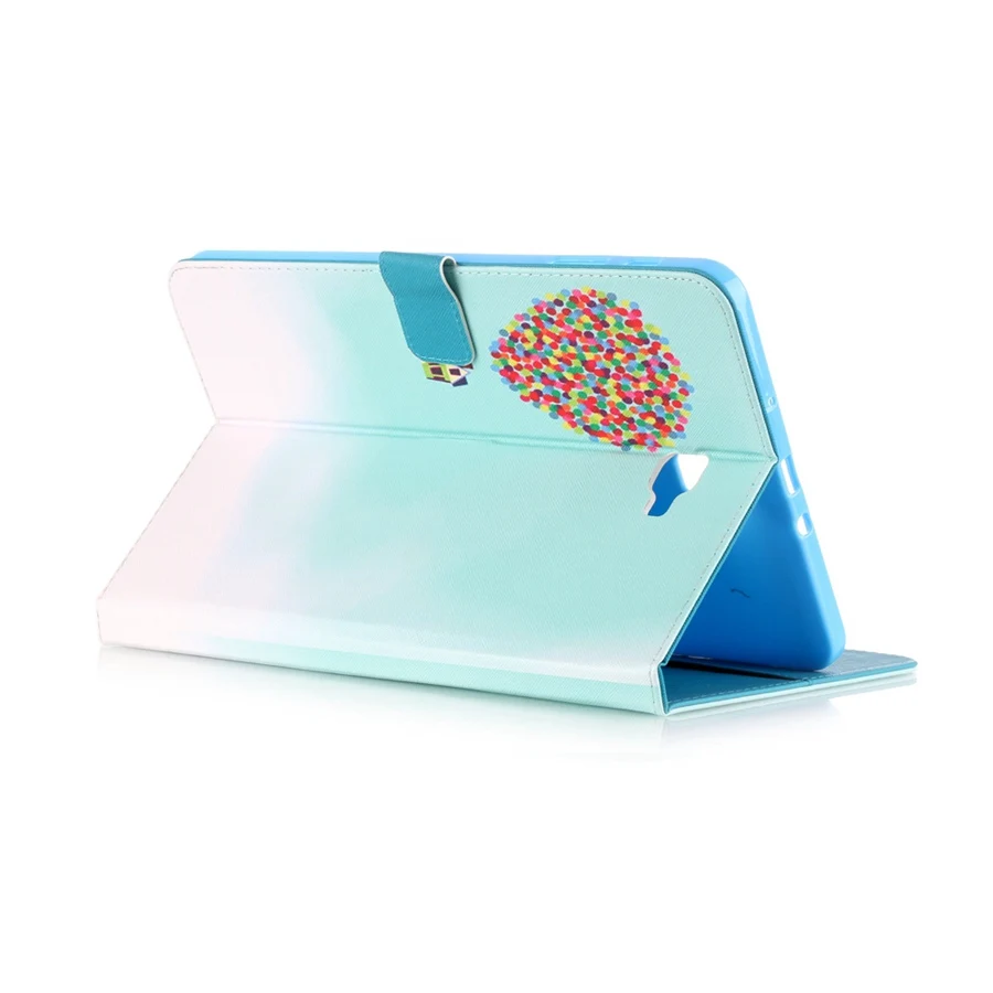 3D Модный чехол из искусственной кожи с принтом для Samsung Galaxy Tab A 10,1 SM-T585 T580 окрашенный кожаный чехол для планшета Tab A 10,1 дюймов
