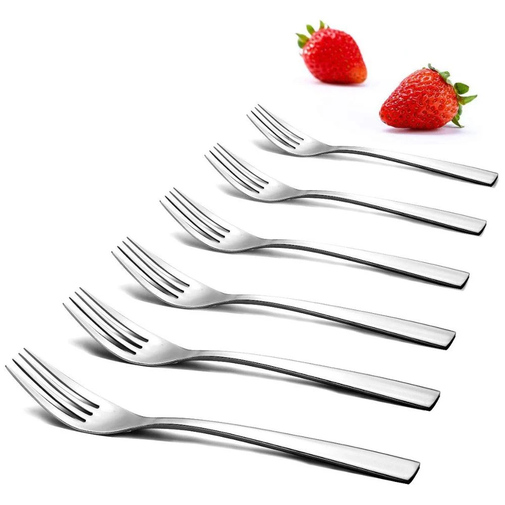 1 шт. 8 дюймов нержавеющая сталь Вилка для основного блюда столовая вилка Столовые