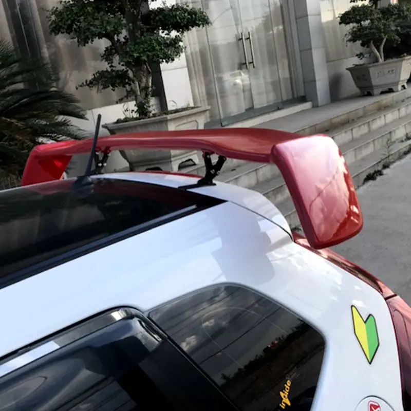 Spoiler For honda fit ABS car tail wing decoration rear trunk wing spoiler for honda jazz