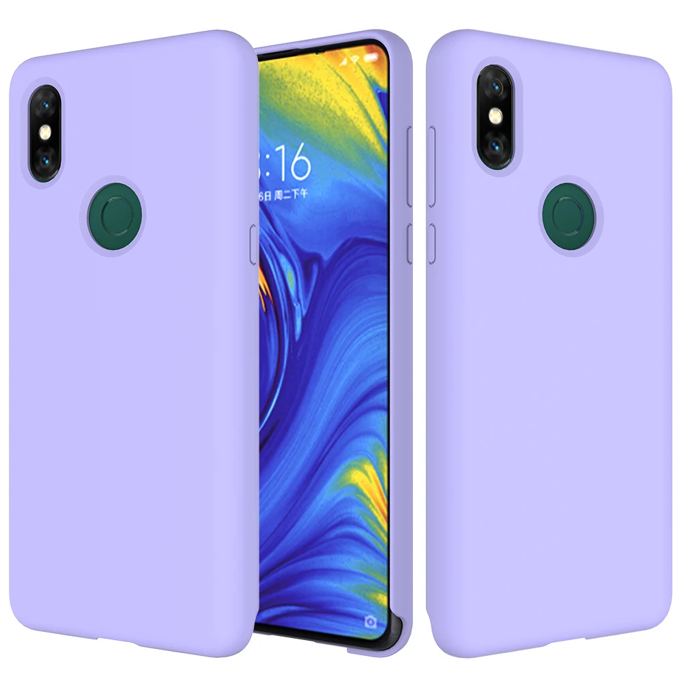 Чехол для Xiaomi mi x 3, цветной мягкий жидкий силиконовый чехол для Red mi K20 Note 7 mi x3 9 SE 9T 8 lite, задняя крышка для телефона, чехол - Цвет: Лаванда
