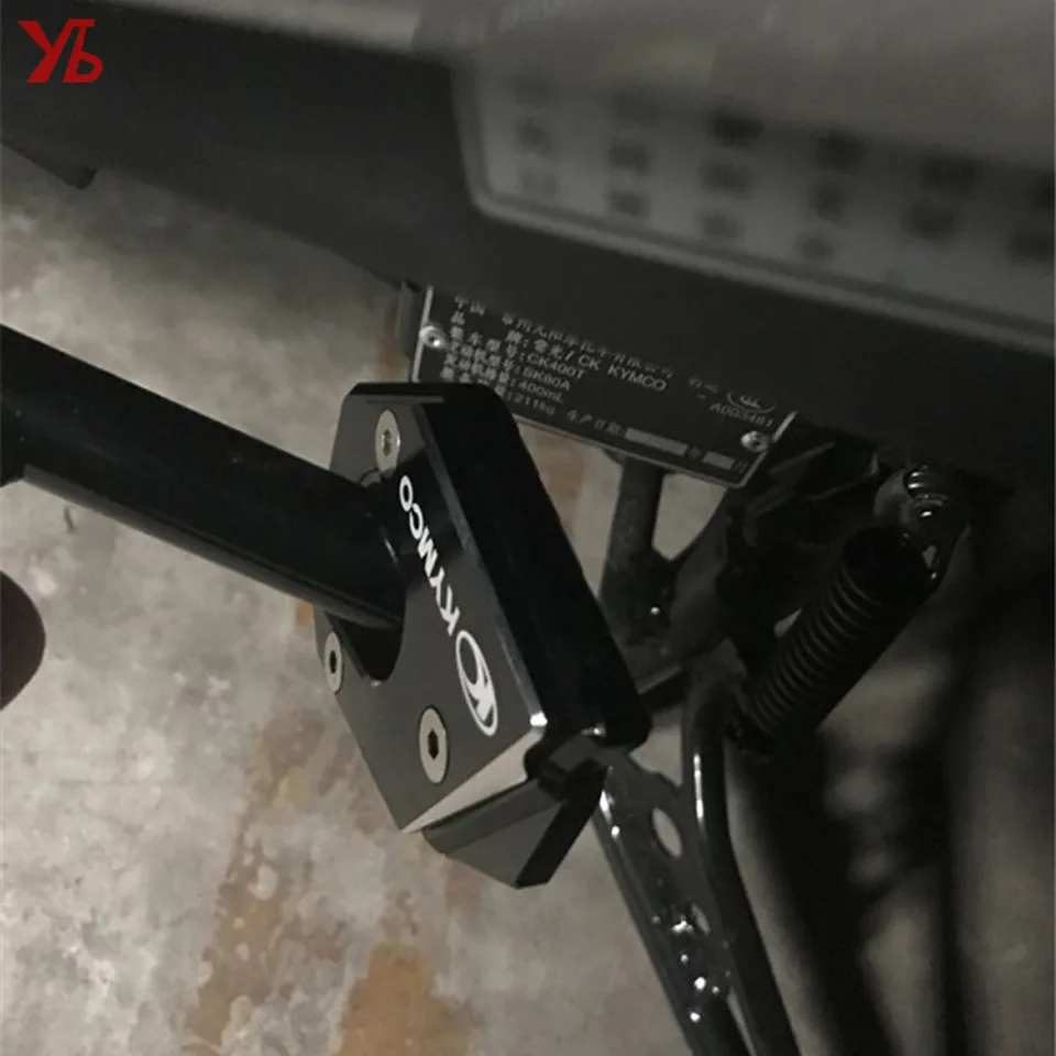 Вспышки Мотоцикл с ЧПУ увеличитель боковой стойки плиты Kickstand увеличить расширение для kycco Xciting 250 Xciting 300 Xciting 400