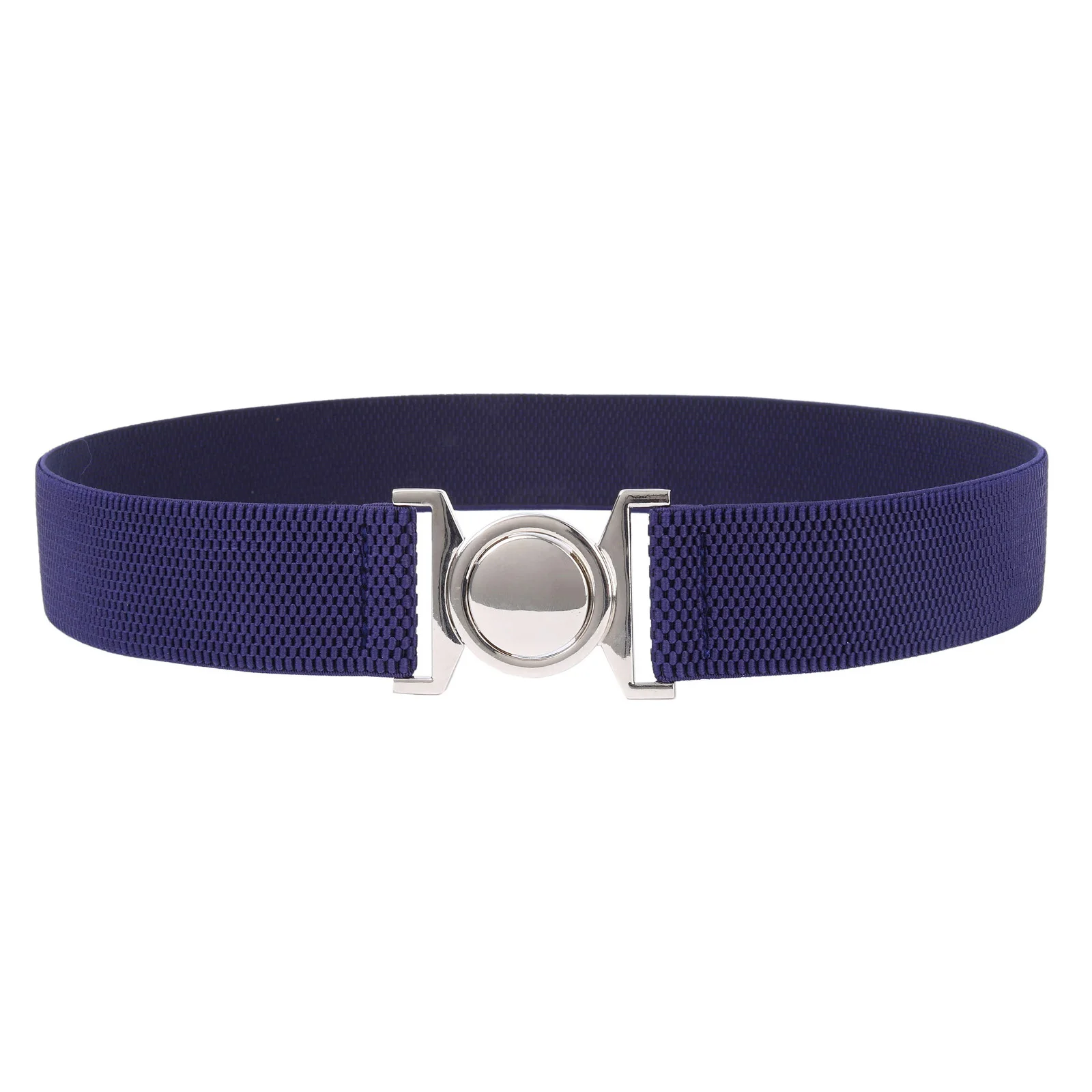 Navy Blue Новинка, женский, модный, широкий, металлический, на крючках, эластичный пояс на талии, женский пояс, Faja, широкий, женский, эластичный пояс - Цвет: Navy Blue