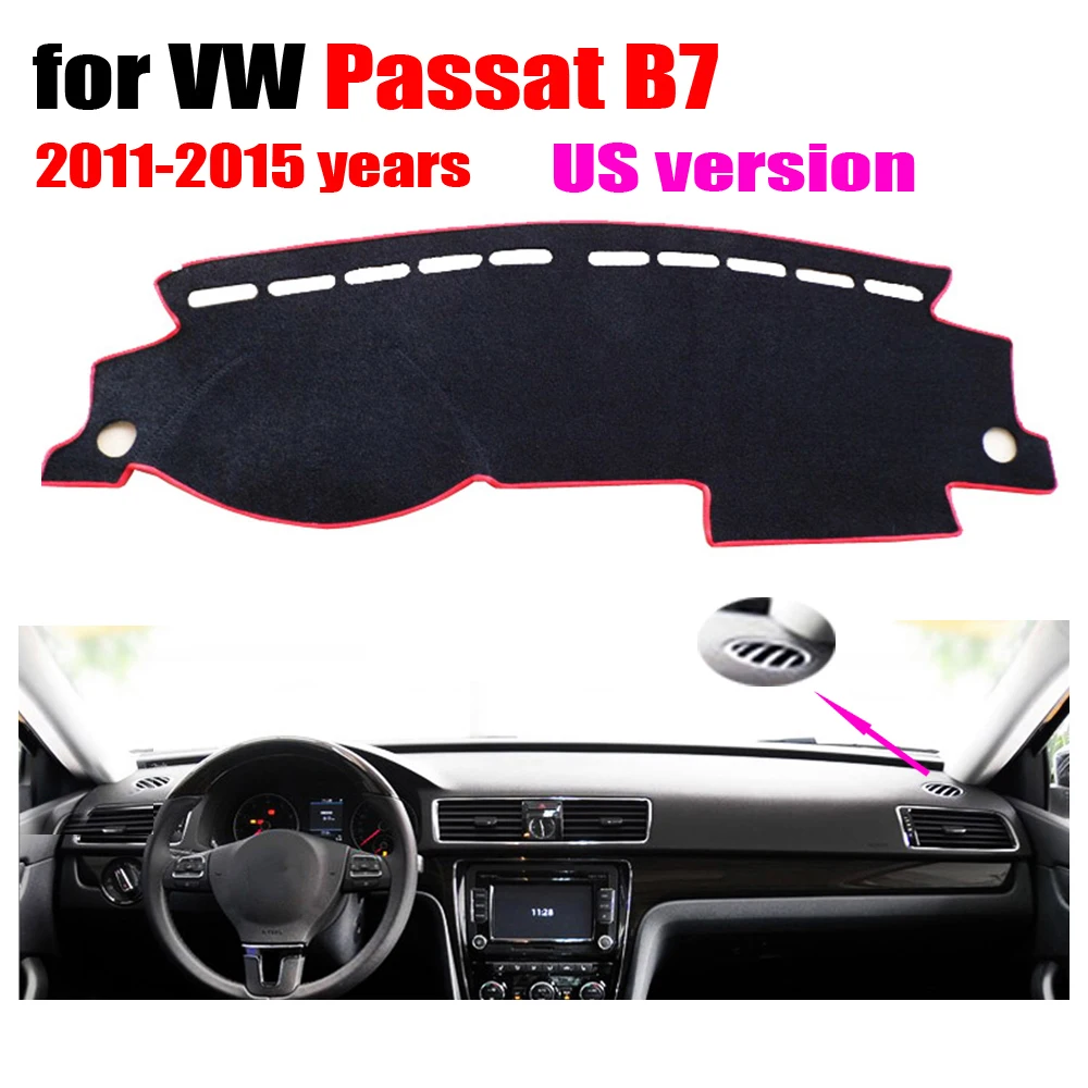 Чехлы для приборной панели автомобиля FUWAYDA VOLKSWAGEN новый VW PASSAT B7 US Edition 2011 2015 левый