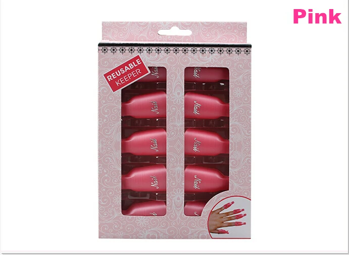 10 шт. пластиковые зажимы для ногтей|plastic nail art soak|plastic artcap clip |