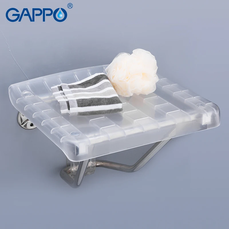 gappo wall mounted shower seats bathroom shower chair folding seat stool child bath chair shower seat for bathing saving space free global shipping