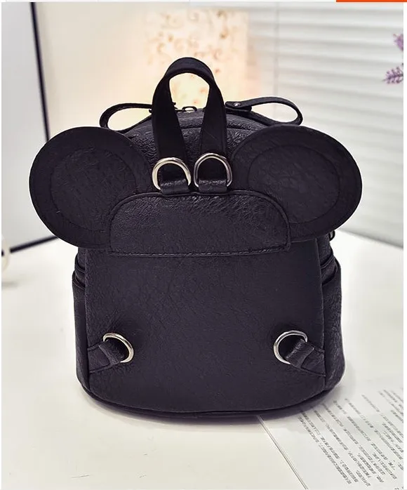 2017 Кожа Милые Девушки Рюкзак Школа Небольшая Мини Лук Подростков Девочек Рюкзаки