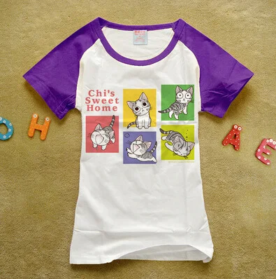 Аниме Chi's Sweet Home Chi модная Милая футболка унисекс для косплея 12 цветов бесплатная