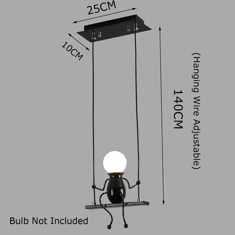 Креативный светодиодный подвесной светильник современный металлический