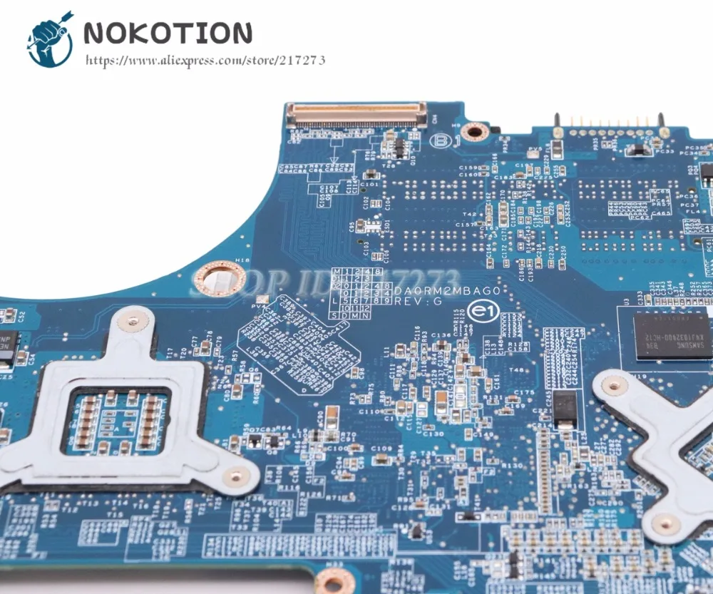 NOKOTION материнская плата для ноутбука Dell Studio XPS 1640 PP35L DA0RM2MBAH0 CN-0P743D 0P743D основная плата HD3670 DDR3 Бесплатный процессор