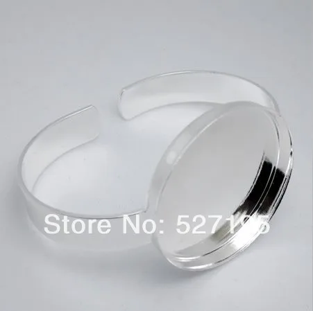 Бесплатная доставка браслет с круглой оправой 35 мм пустая основа для браслета