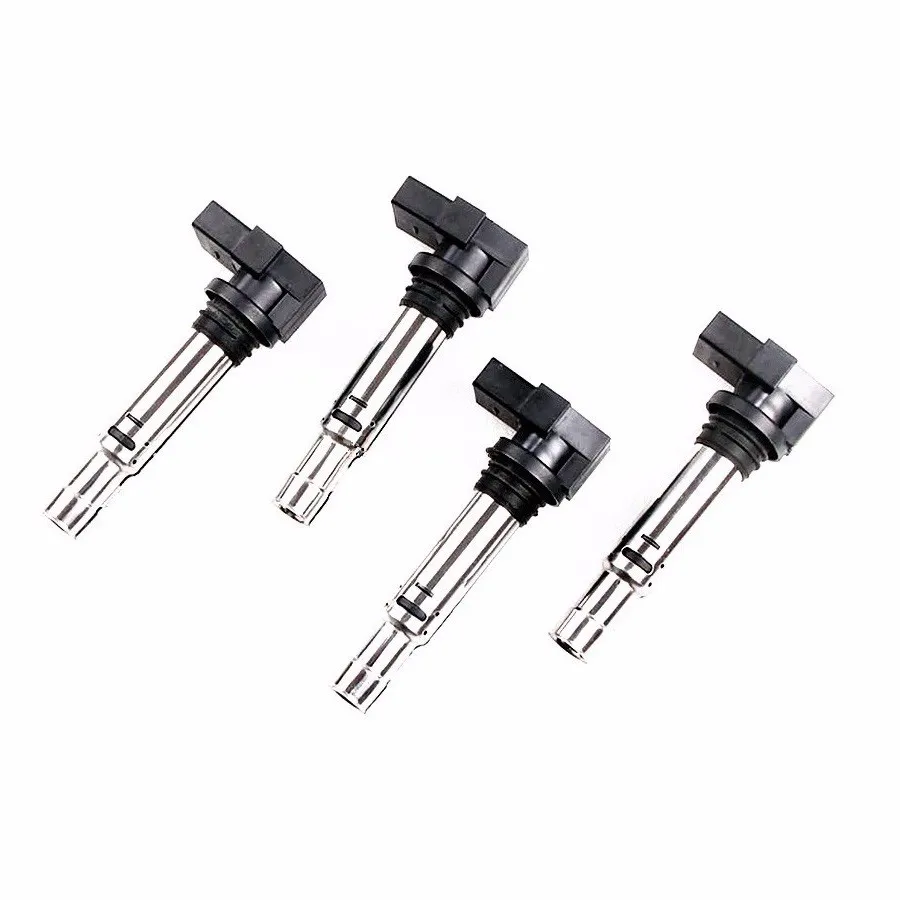 Qty4 TUKE OEM Автомобильная Катушка зажигания 036905715F для VW Jetta Golf Polo Beetle Eos Caddy Passat CC A3 S3