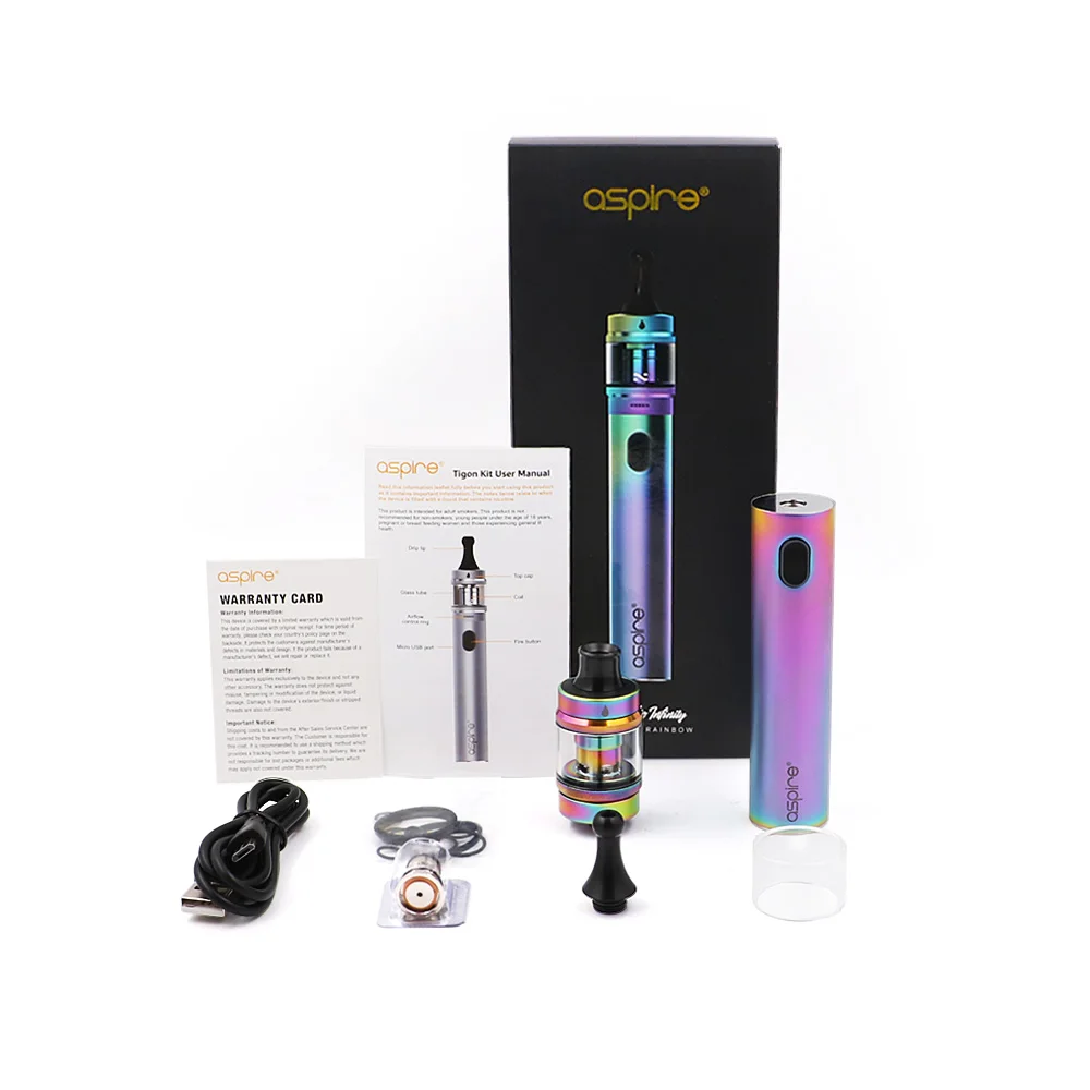 Aspire Tigon комплект MTL &amp DTL типа с 3 5 мл/2 мл баком 2600 мАч встроенный аккумулятор