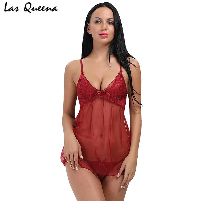 Прозрачное эротическое нижнее белье Babydoll большие размеры сексуальное женские