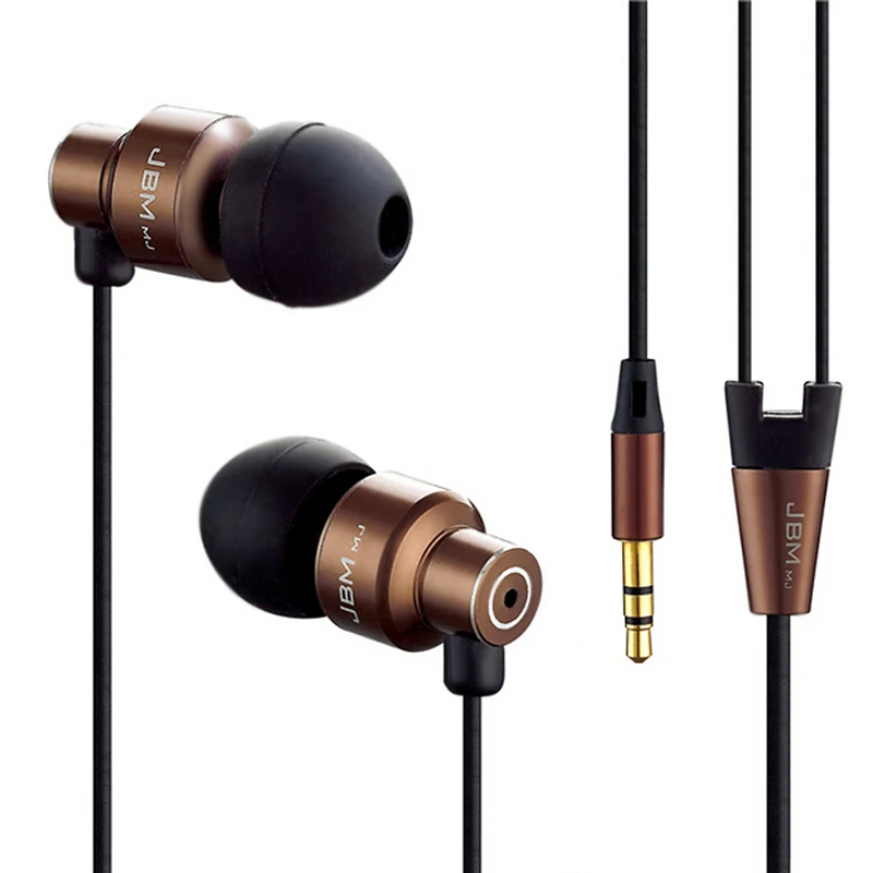 MoreBlue MJ8600 Metal Earphones Stereo Super Bass Headphones Sport Running Headset Noise Reduction Earbuds | Электроника
