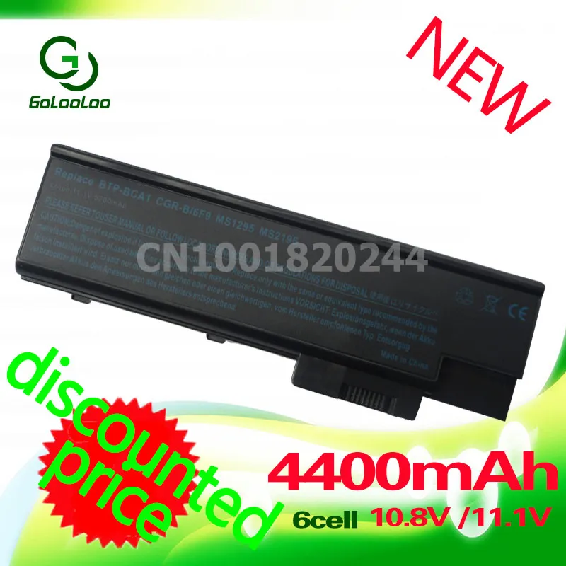 

Golooloo 4400MaH Battery for ACER Aspire 5600 3660 5620 5670 7110 7000 9300 4UR18650F-2-QC218 BT.00803.014 BTP-BCA1 LC.BTP01.013