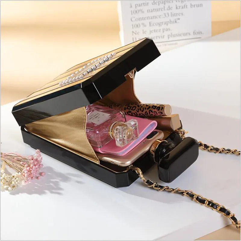 Сумка через плечо женская черная акриловая 2019 | Багаж и сумки