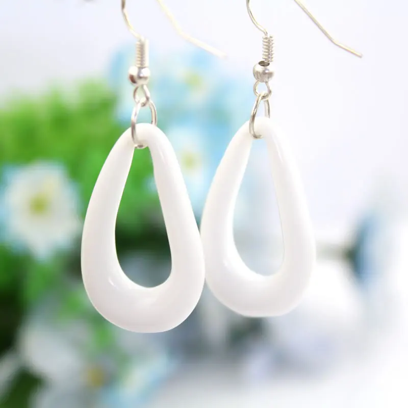 Красивые Висячие серьги с пионами женские модные керамические аксессуары ручной