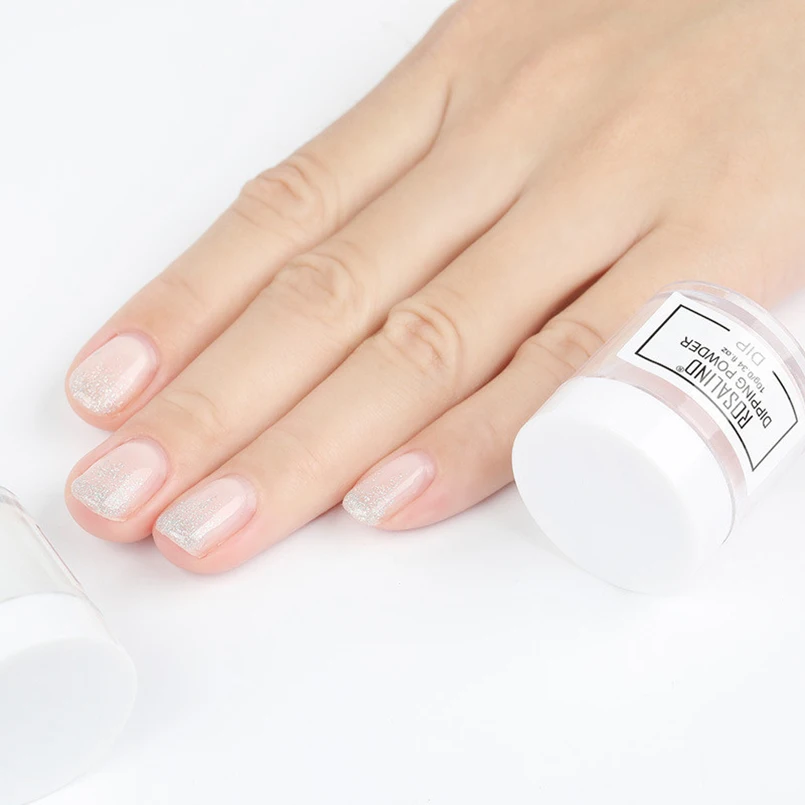 Розалинд порошок Pro Nail Art Блестящий градиент вышит Французский ногтей