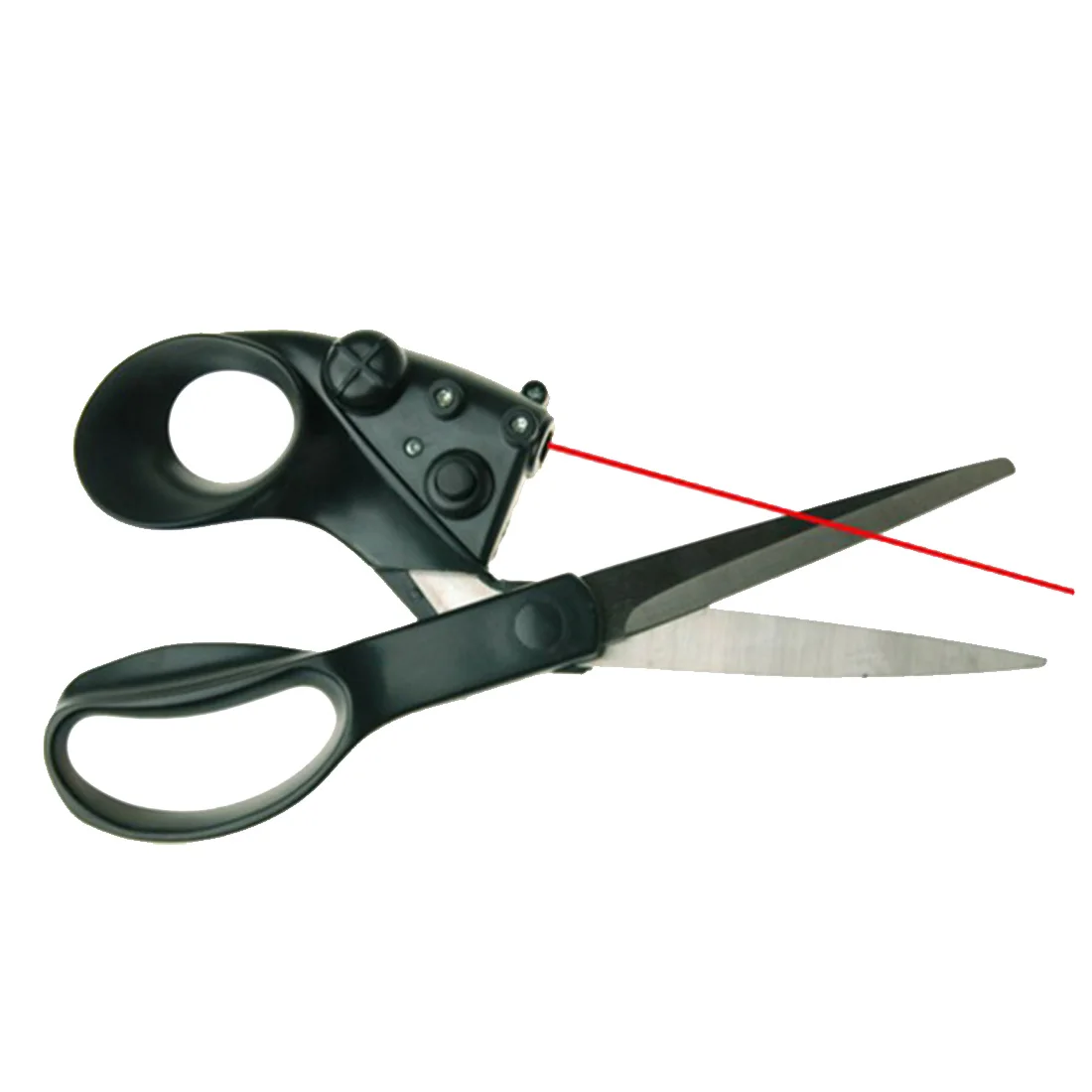 

Hot!One Professional Laser Guided Scissors For home Crafts Wrapping Gifts Fabric Sewing Cut Straight Fast with Battery