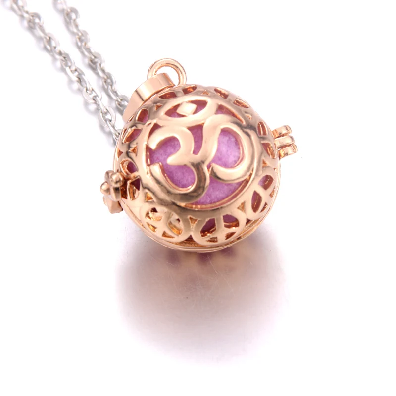 Медальоны для ароматерапии йоги диффузор ожерелья с кулоном модные ювелирные