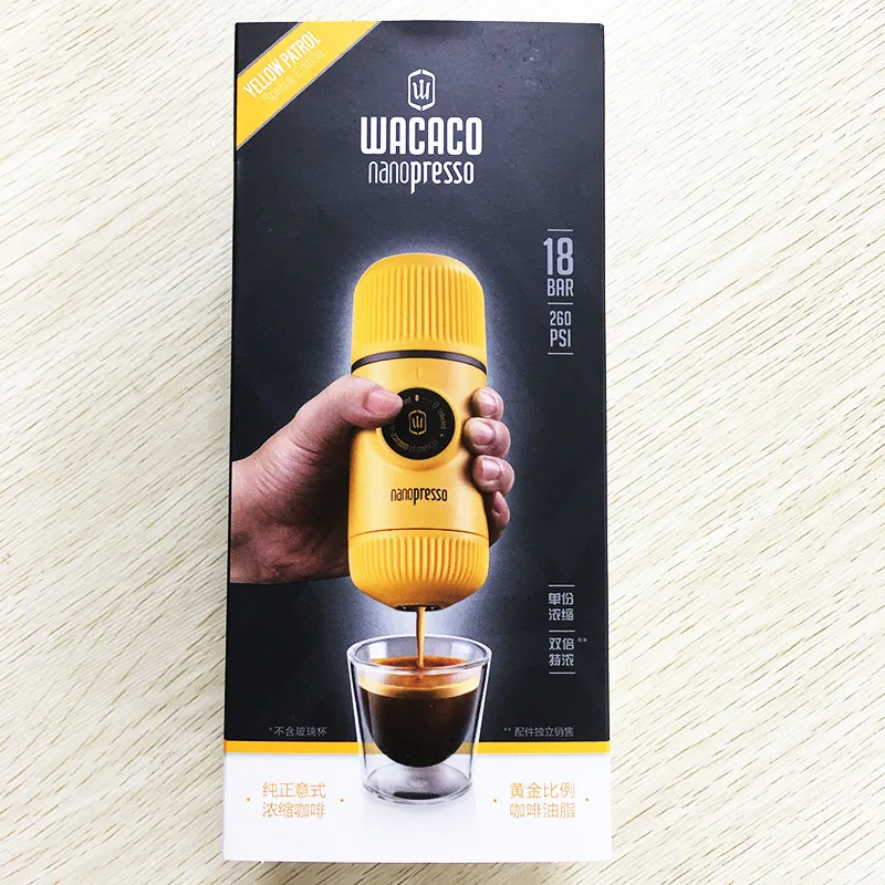 UFUWacaco Minipresso Кофеварка Ручной пресс капсулы и порошок кофе машина ручной эспрессо Портативный Открытый путешествия кофе