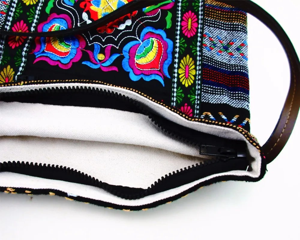 Бесплатная доставка винтажная Этническая сумка-мессенджер Hmong в стиле бохо