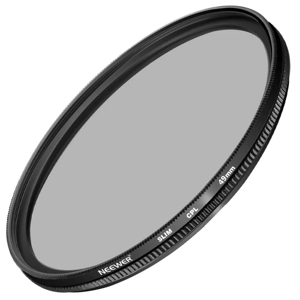Neewer 49 мм ультра тонкий фильтр CPL круговой поляризатор объектива для SONY Alpha A3000 DSLR +