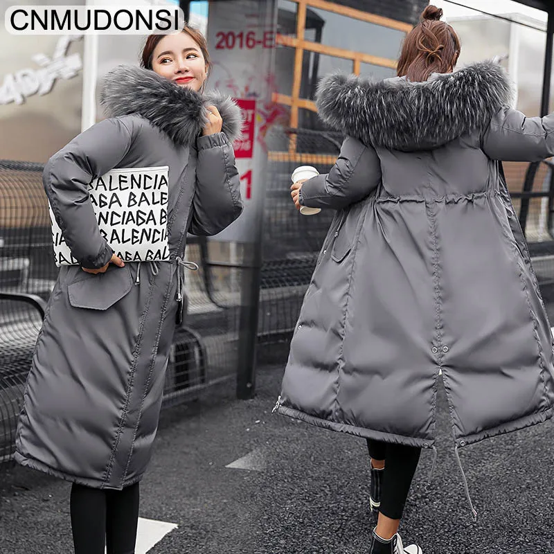 Зимнее женское пальто 2018 Повседневная Длинная зимняя куртка Casaco Feminino Inverno