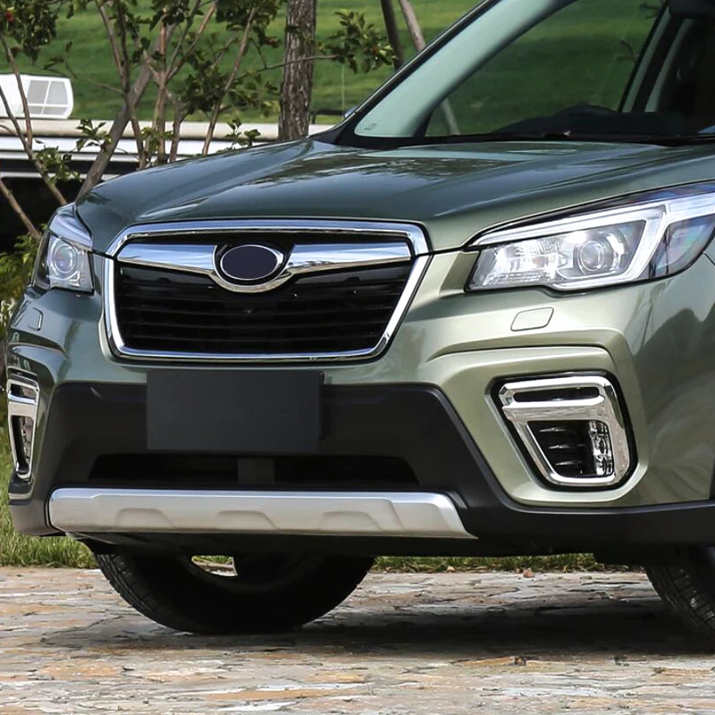 Автомобильный Стайлинг для Subaru Forester SK из нержавеющей стали, передний и задний бампер, защитная накладка, накладка, 2 шт
