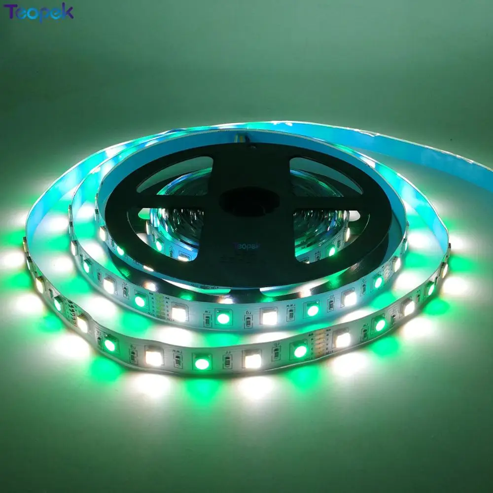 RGB CCT светодиодный светильник 5050 RGB+ двойная белая светодиодная лента e праздничное украшение светодиодный светильник s 12 v/24 V 12MM PCB 5m