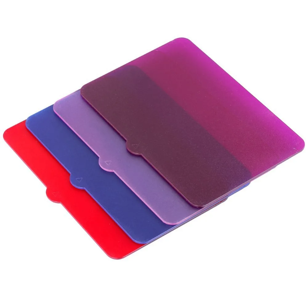 Neewer 4 шт. Универсальный прозрачный светильник Цветной фильтр для Neewer/Nanguang