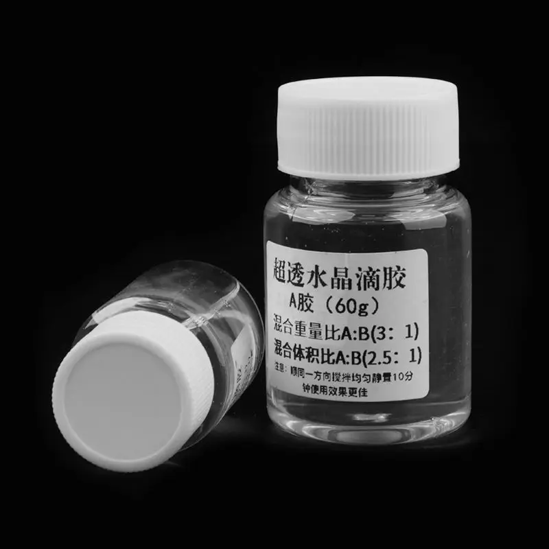 Ультрапрозрачный кристаллический клей AB два компонента быстрая сушка|Клей для