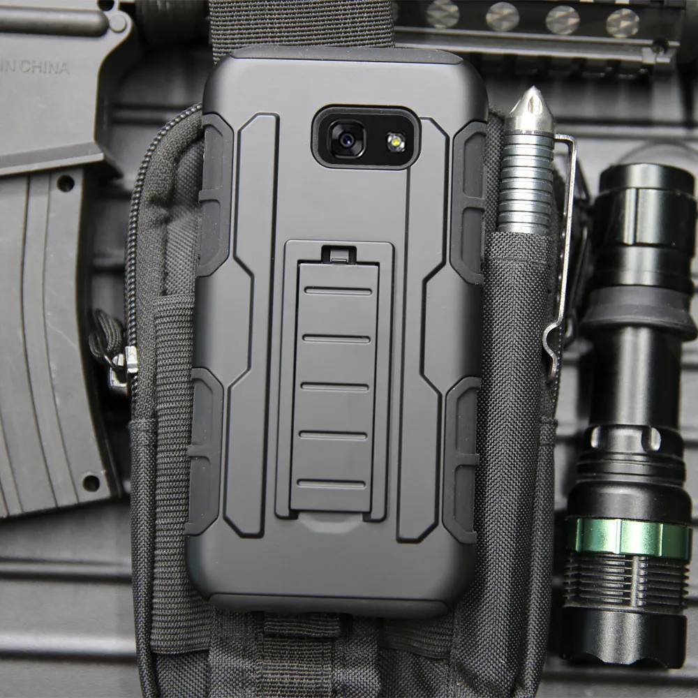 Сверхмощный гибридный прочный жесткий чехол-кобура с зажимом для ремня