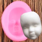 DIY детское лицо силиконовая форма формы для помадки шоколада инструменты для украшения торта маска форма для мастики Полимерная глина-смола формы