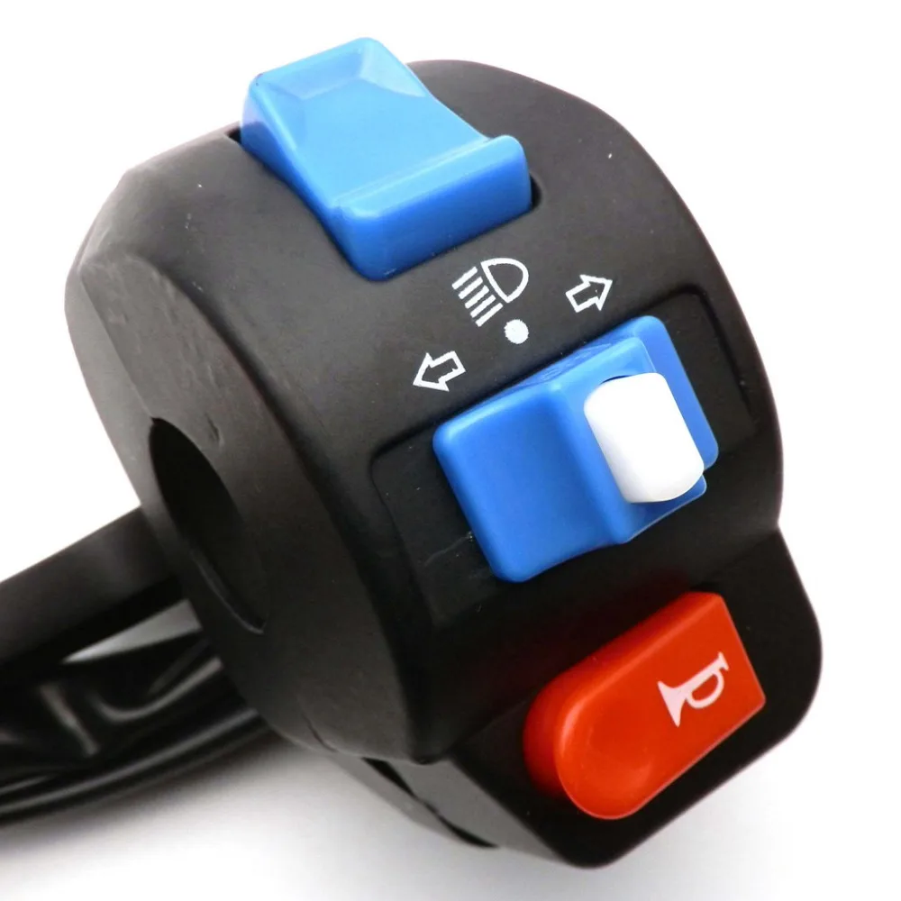 Левый светильник для мотоцикла скутера мопеда 7/8 дюйма с переключателем и