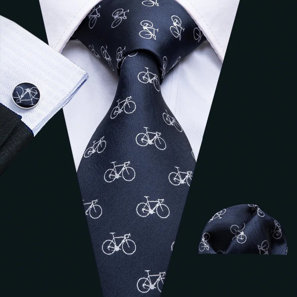 

Мужской галстук, дизайнерский жаккардовый галстук с узором для велосипеда, для свадьбы, бизнеса, 8,5 см