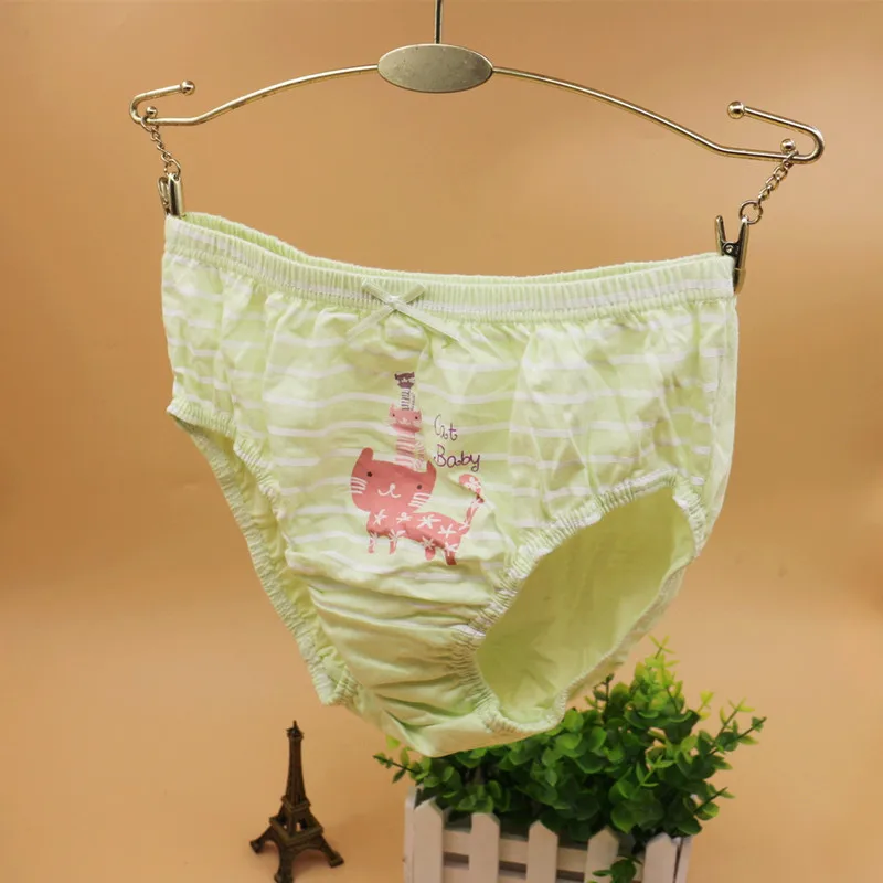 5 шт./лот детское нижнее белье для девочек хлопковые трусы с принтом кошки
