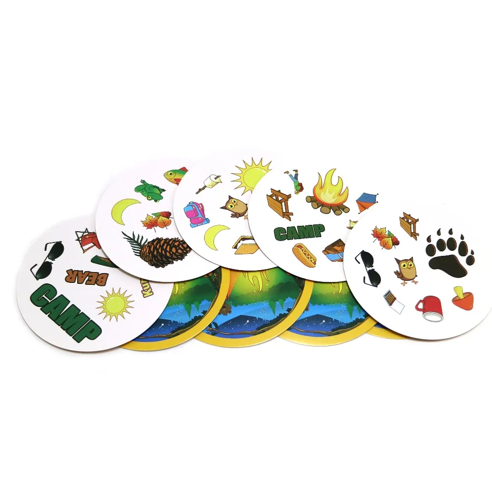 spot camping Новинка, настольные игры, игра в точку, английская версия, семейные вечерние игры без коробки - Цвет: spot camping