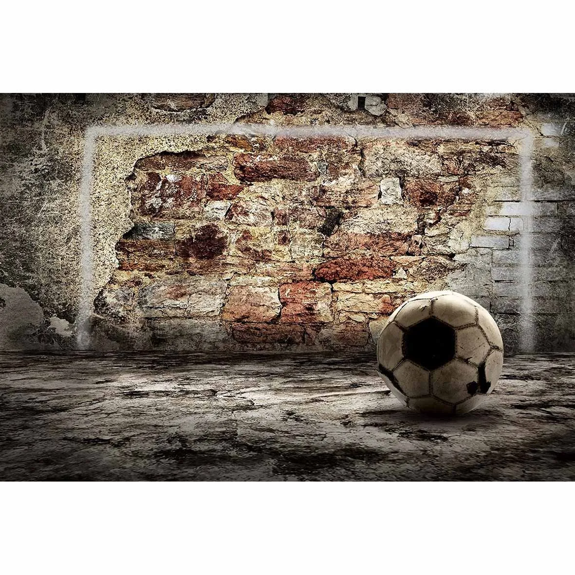 Фон для фотографии &quotФутбол&quot винтажный Ретро деревенский кирпич задний фон