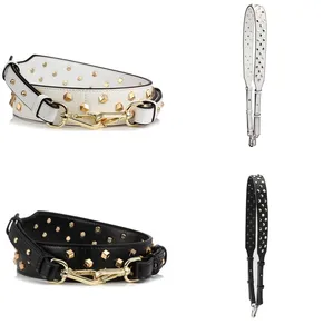 Сумка на плечо из натуральной кожи, сумка с заклепками, детали для ремней, женская сумка, сменный широкий длинный ремень для сумки через плечо